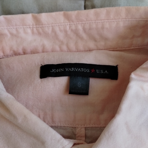 John Varvatos SMALL button up dress shirt Pink Please - Picture 3 of 6